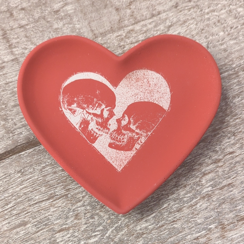 NWT Concrete Heart Trinket Dish